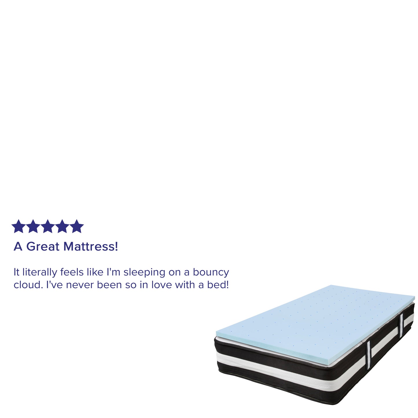 12" Mattress and Topper Bundle CL-E230P-2M35-GG