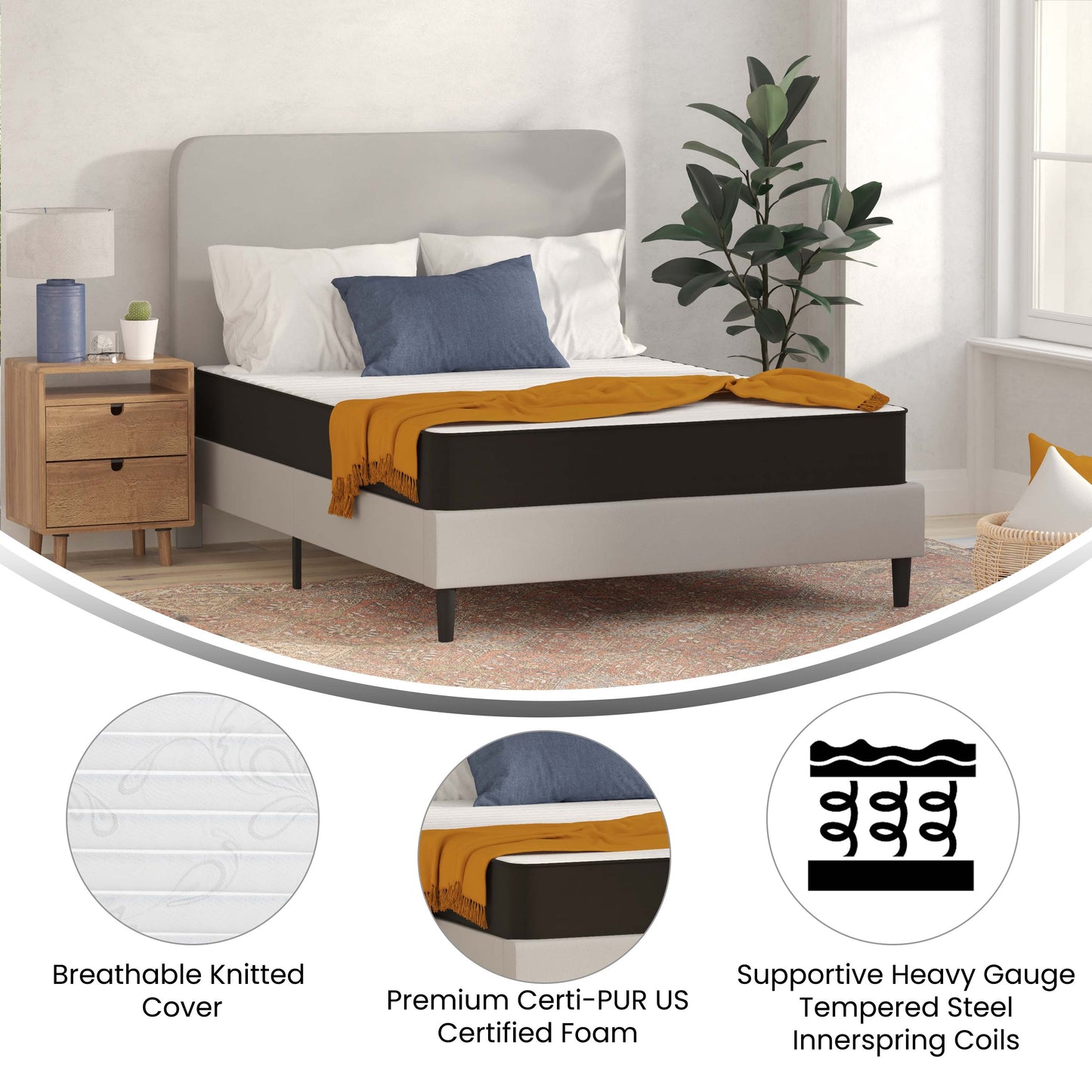 Hybrid Mattress Collection - 6 Inch & 8 Inch Options Available