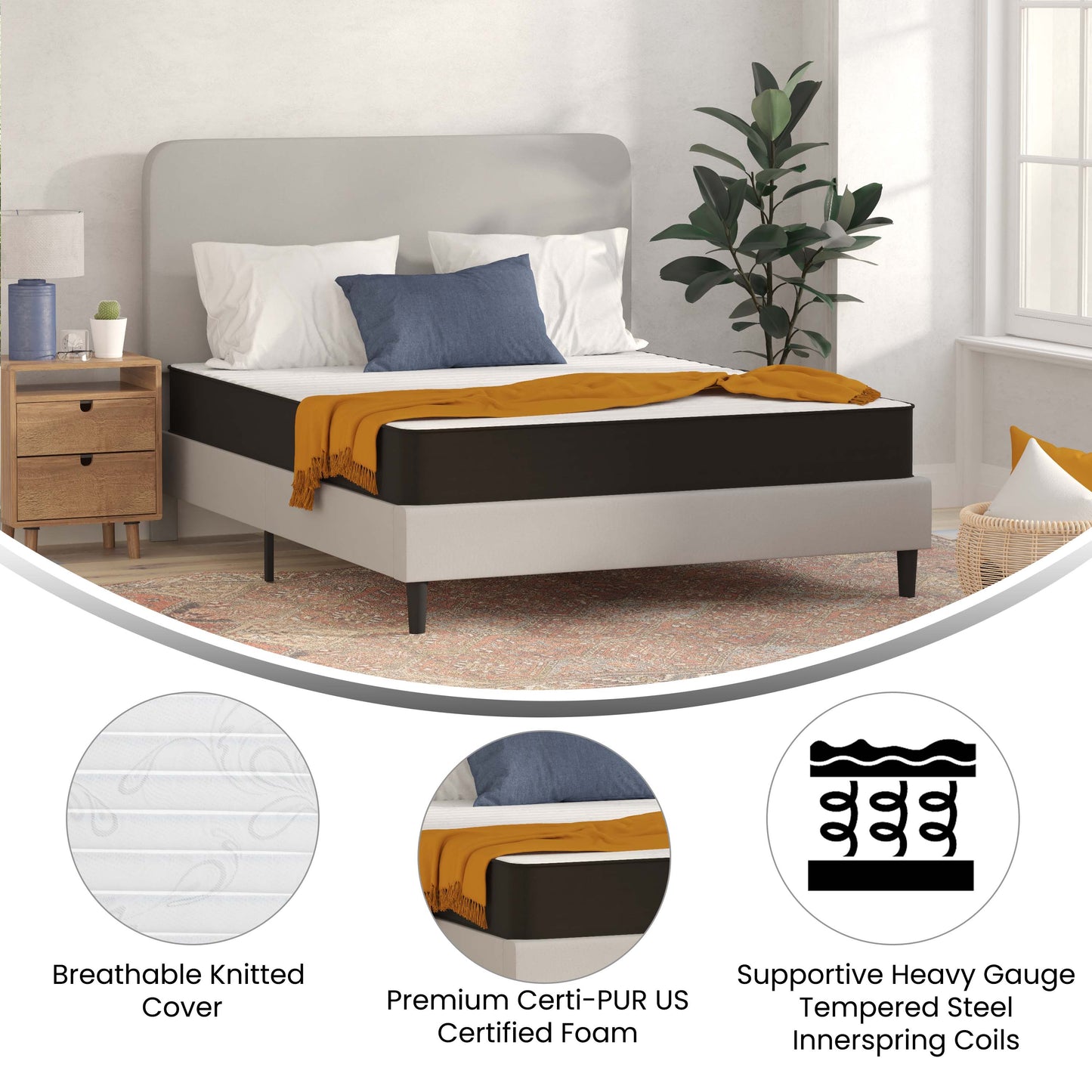 Hybrid Mattress Collection - 6 Inch & 8 Inch Options Available