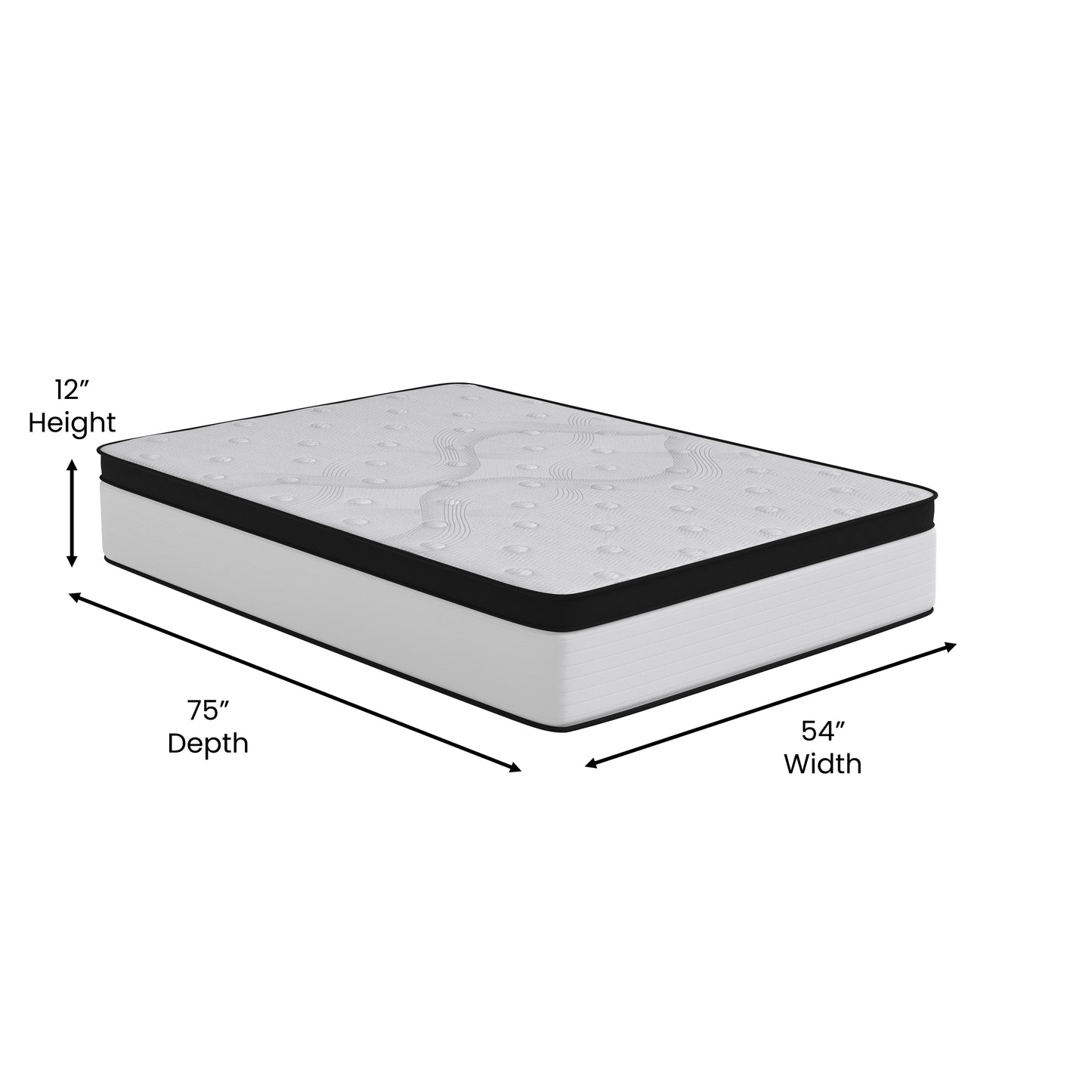 12in Pocket Mattress CL-FR231-12