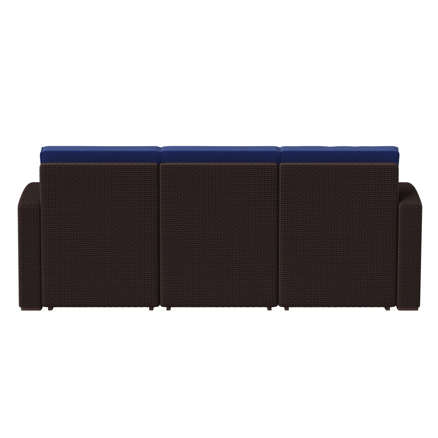 Chocolate Rattan Outdoor Sofa DAD-SF1-3-BNNV-GG