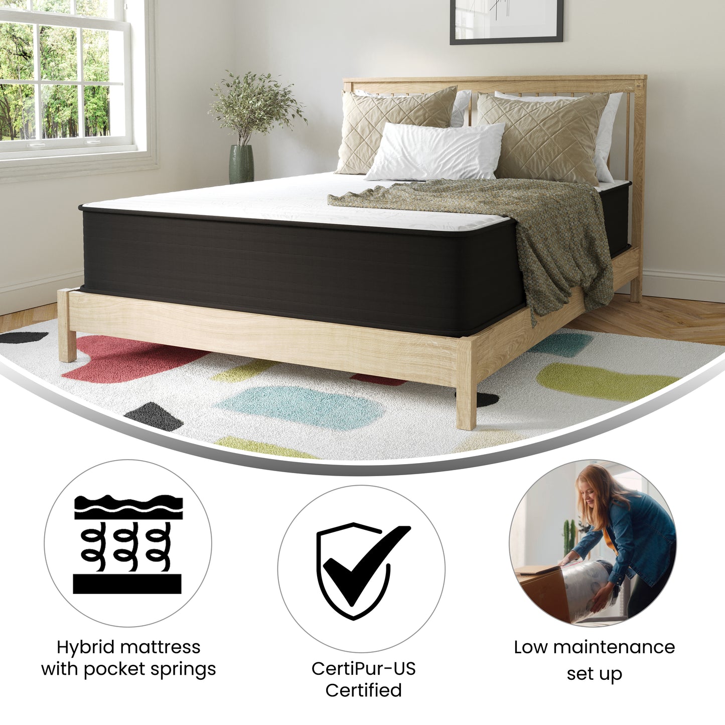 12 Inch Hybrid Mattress DR-E230P-R