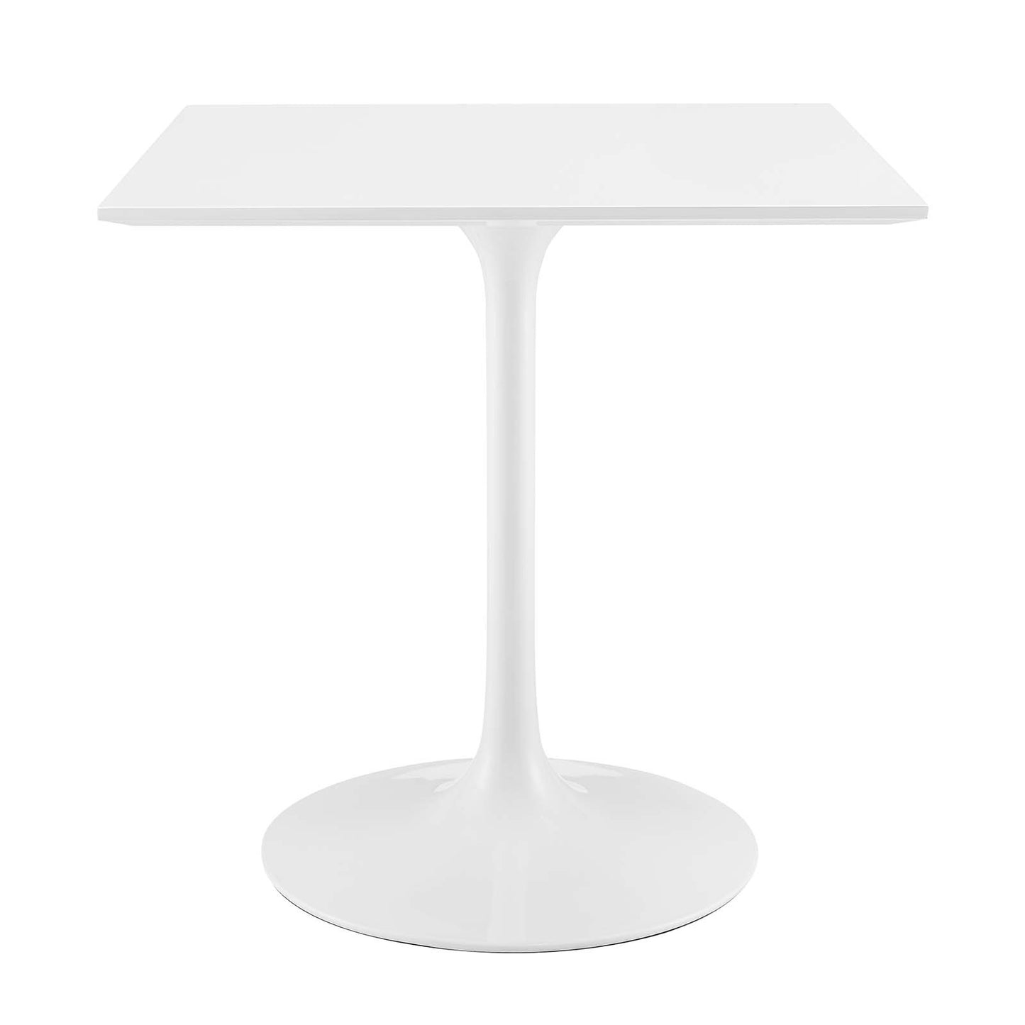 Lippa 28" Square Wood Top Dining Table White