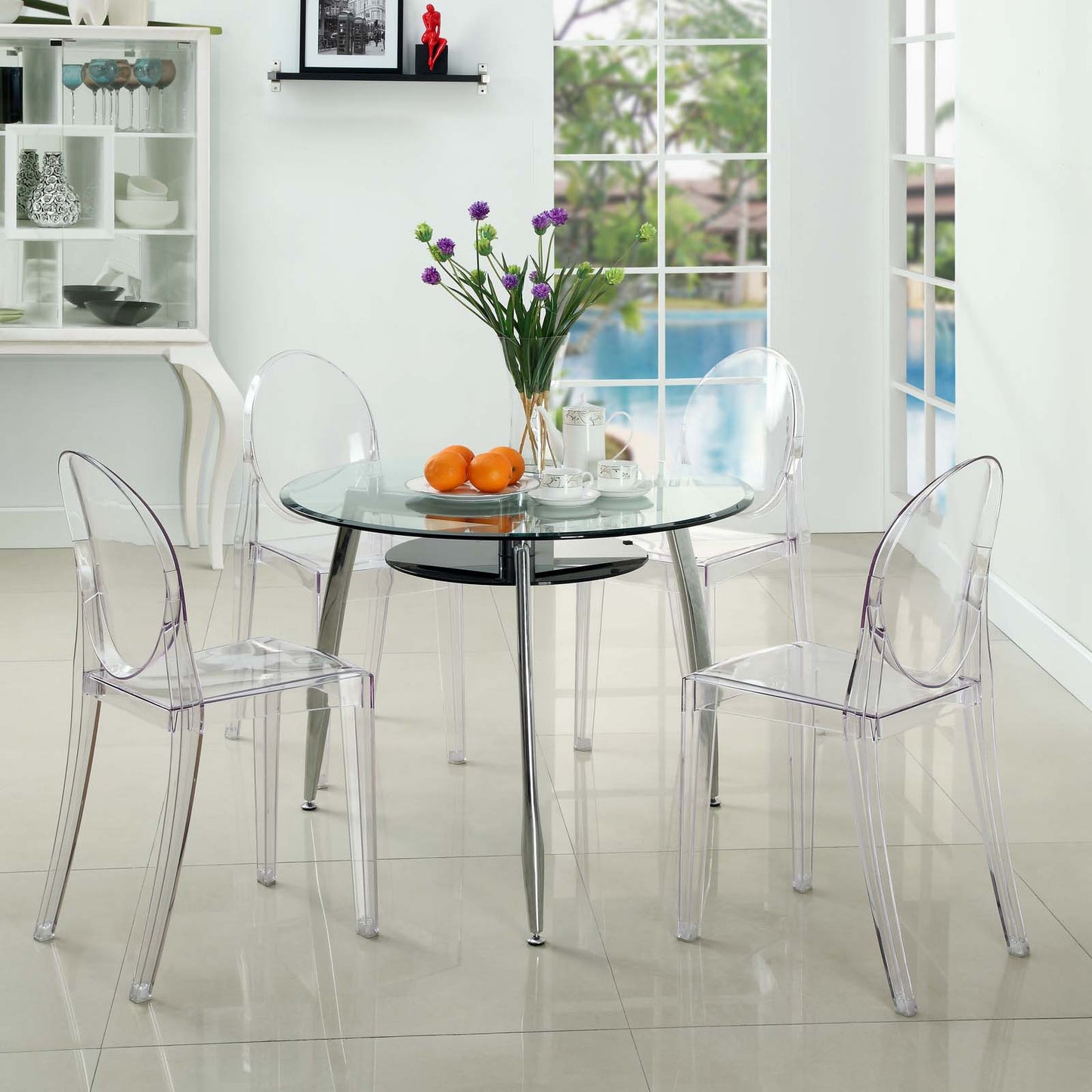 Casper Dining Side Chair Clear