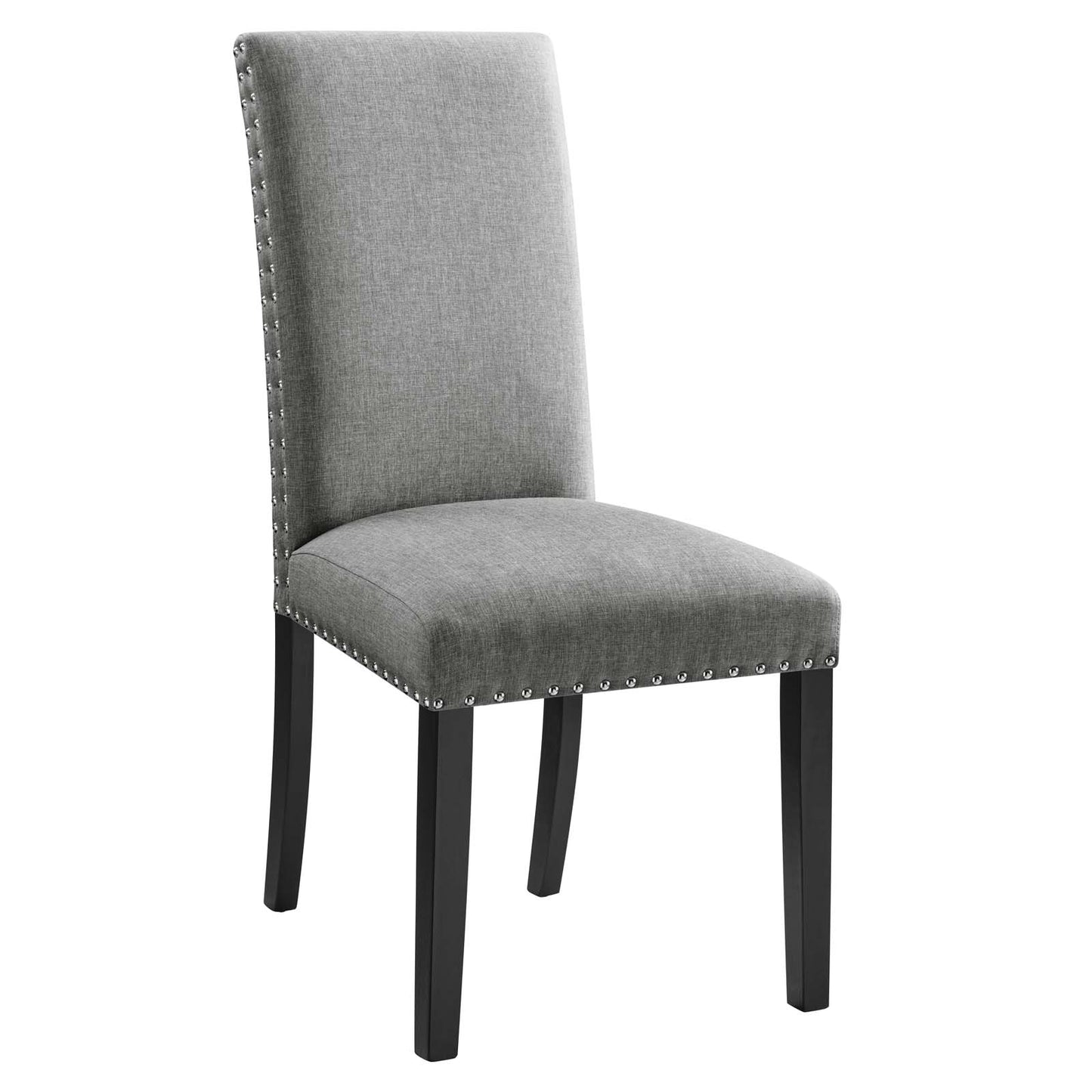 Parcel Dining Upholstered Fabric Side Chair Light Gray EEI-1384-LGR