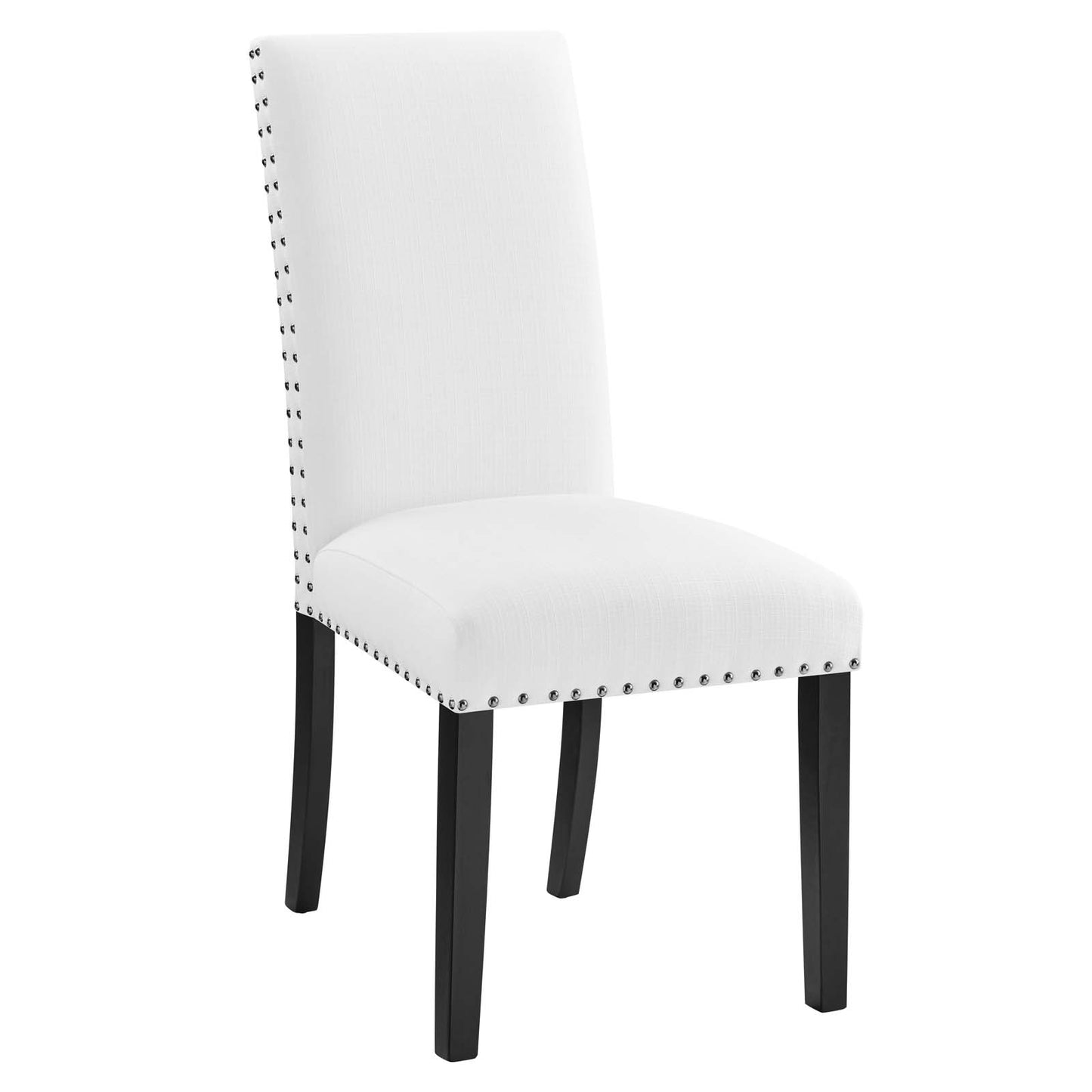 Parcel Dining Upholstered Fabric Side Chair White EEI-1384-WHI