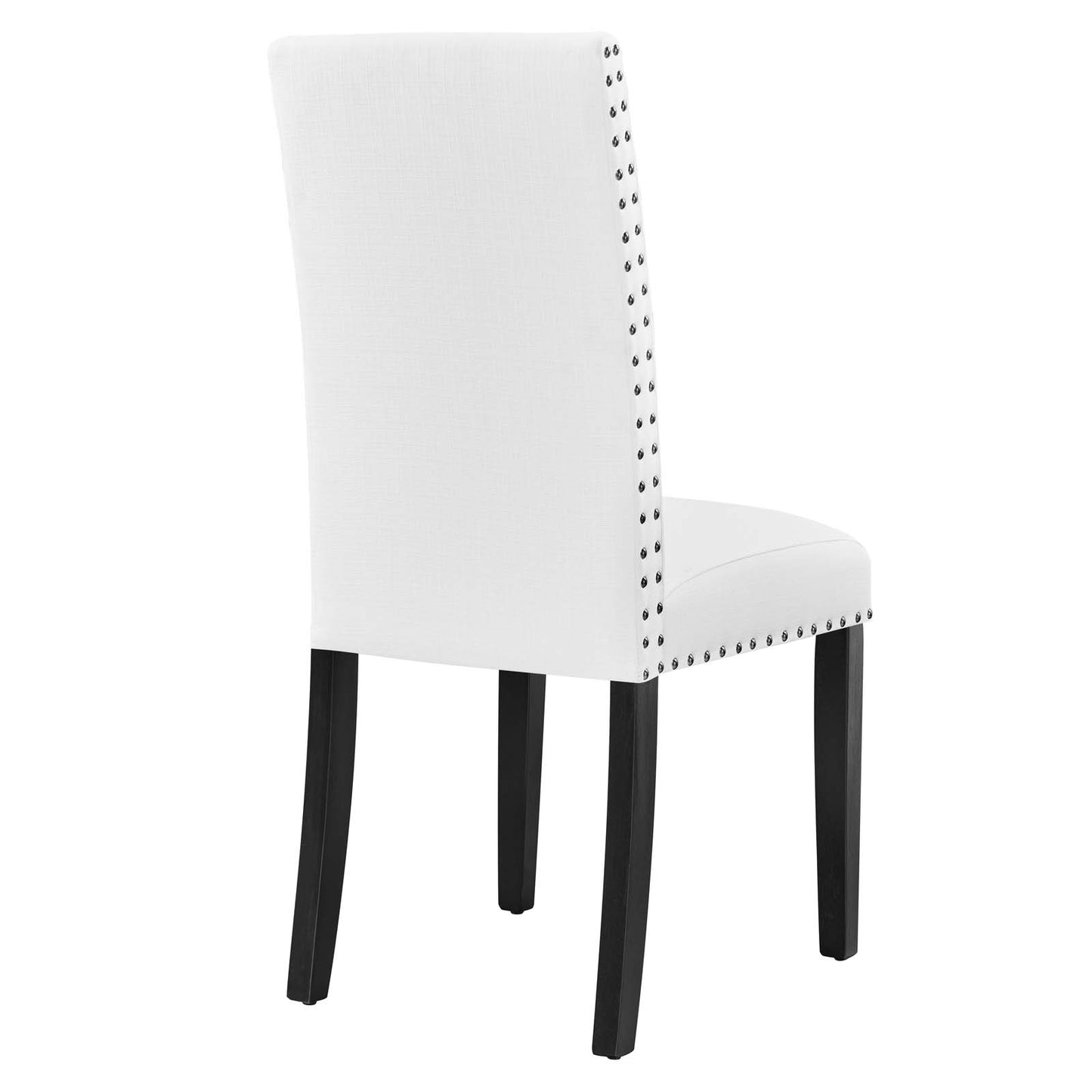Parcel Dining Upholstered Fabric Side Chair White EEI-1384-WHI