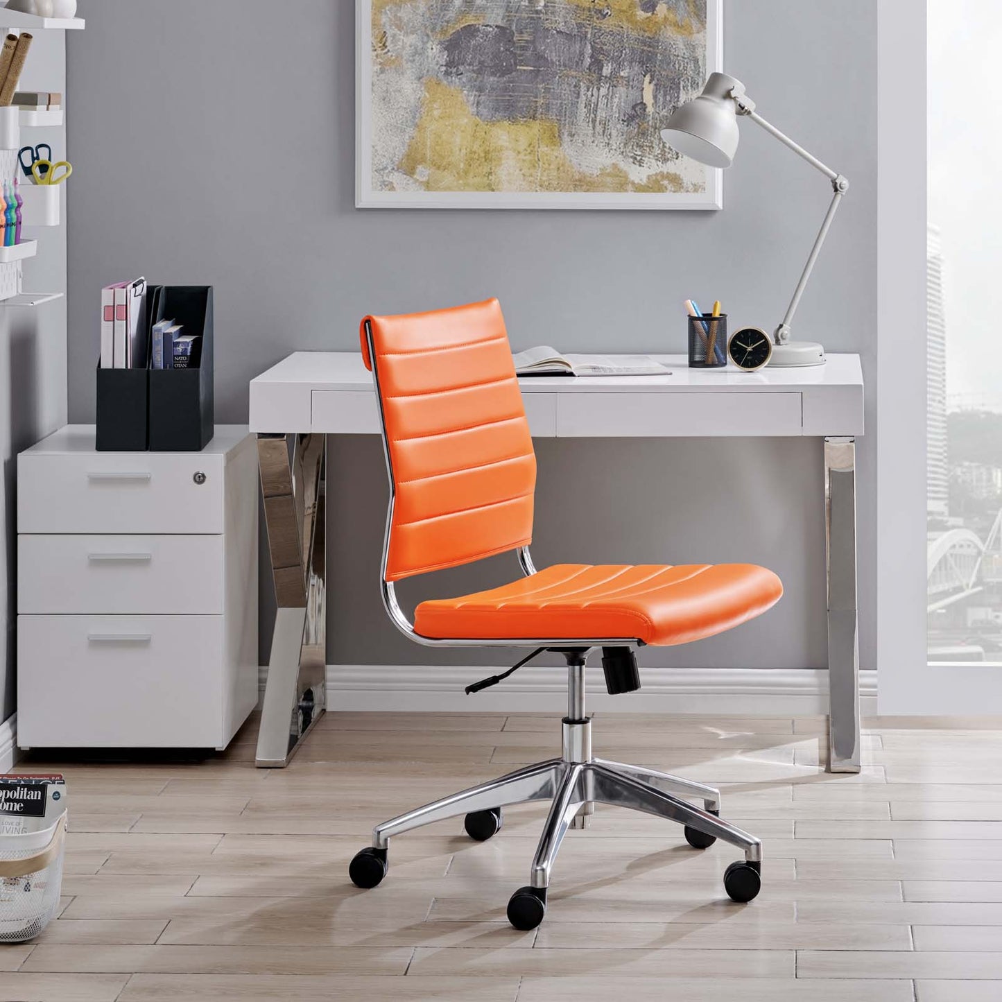 Jive Armless and Highback Mid Back Office Chair
