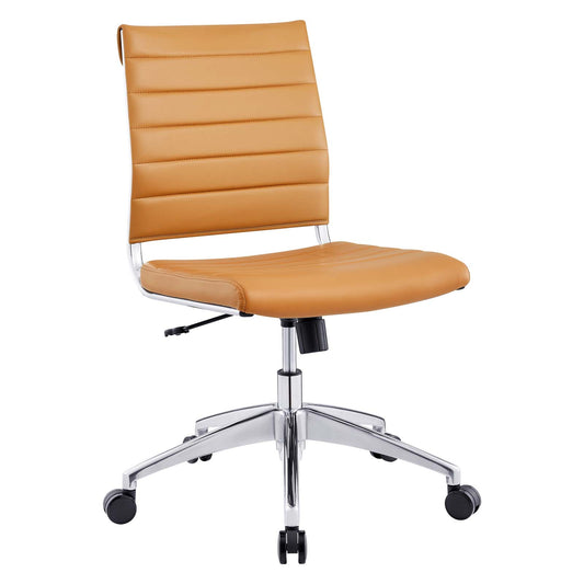 Jive Armless Mid Back Office Chair Tan