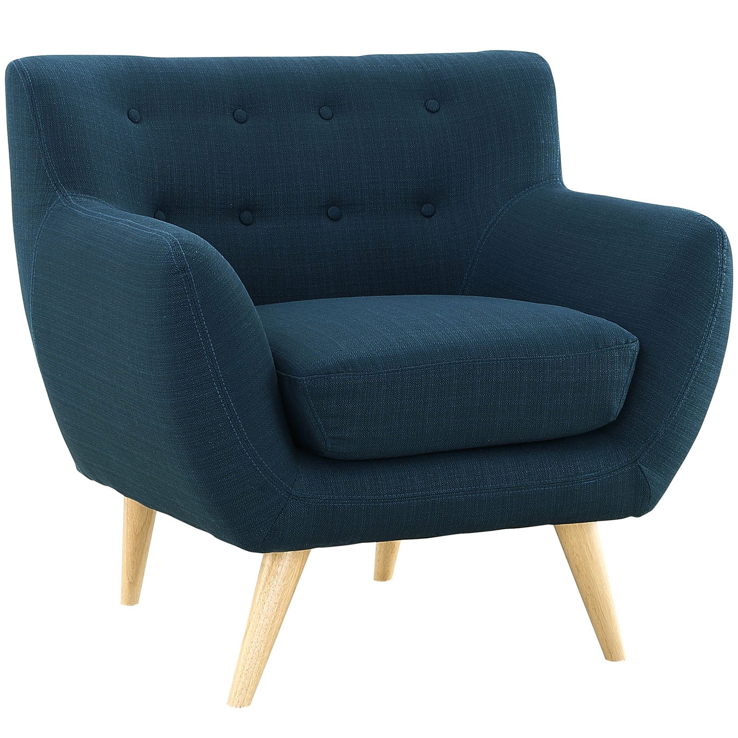 Remark Upholstered Fabric Armchair Azure EEI-1631-AZU
