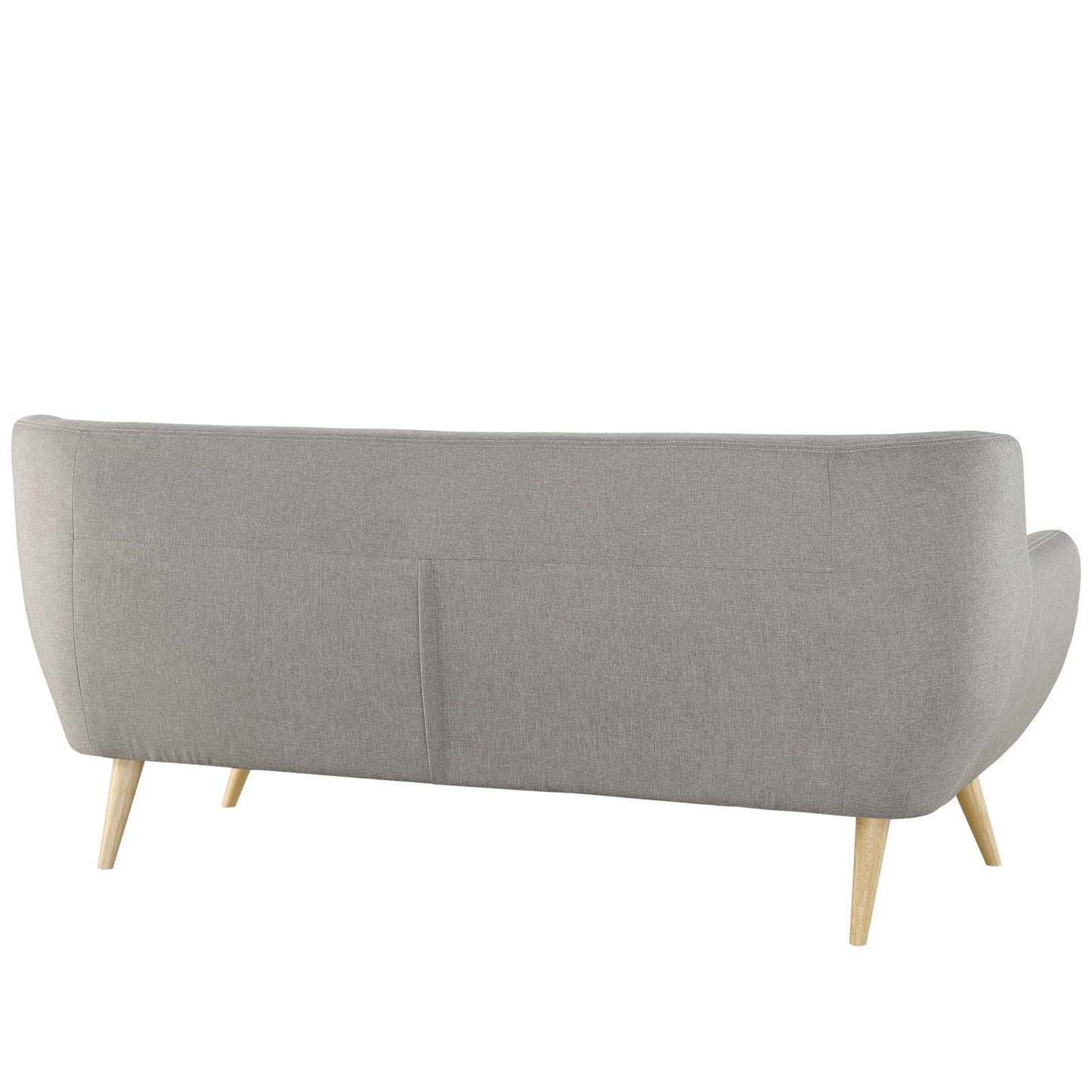 Remark Upholstered Fabric Sofa Light Gray