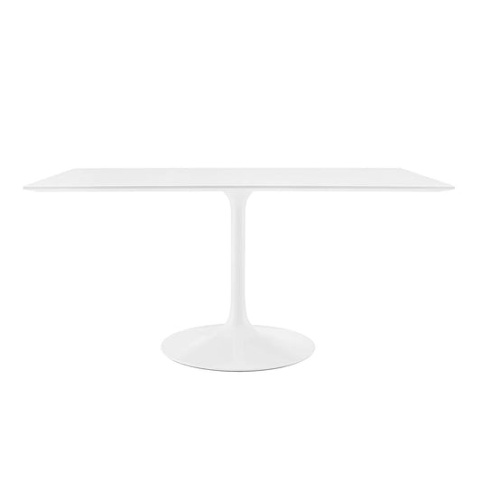 Lippa 60" Rectangle Wood Dining Table White