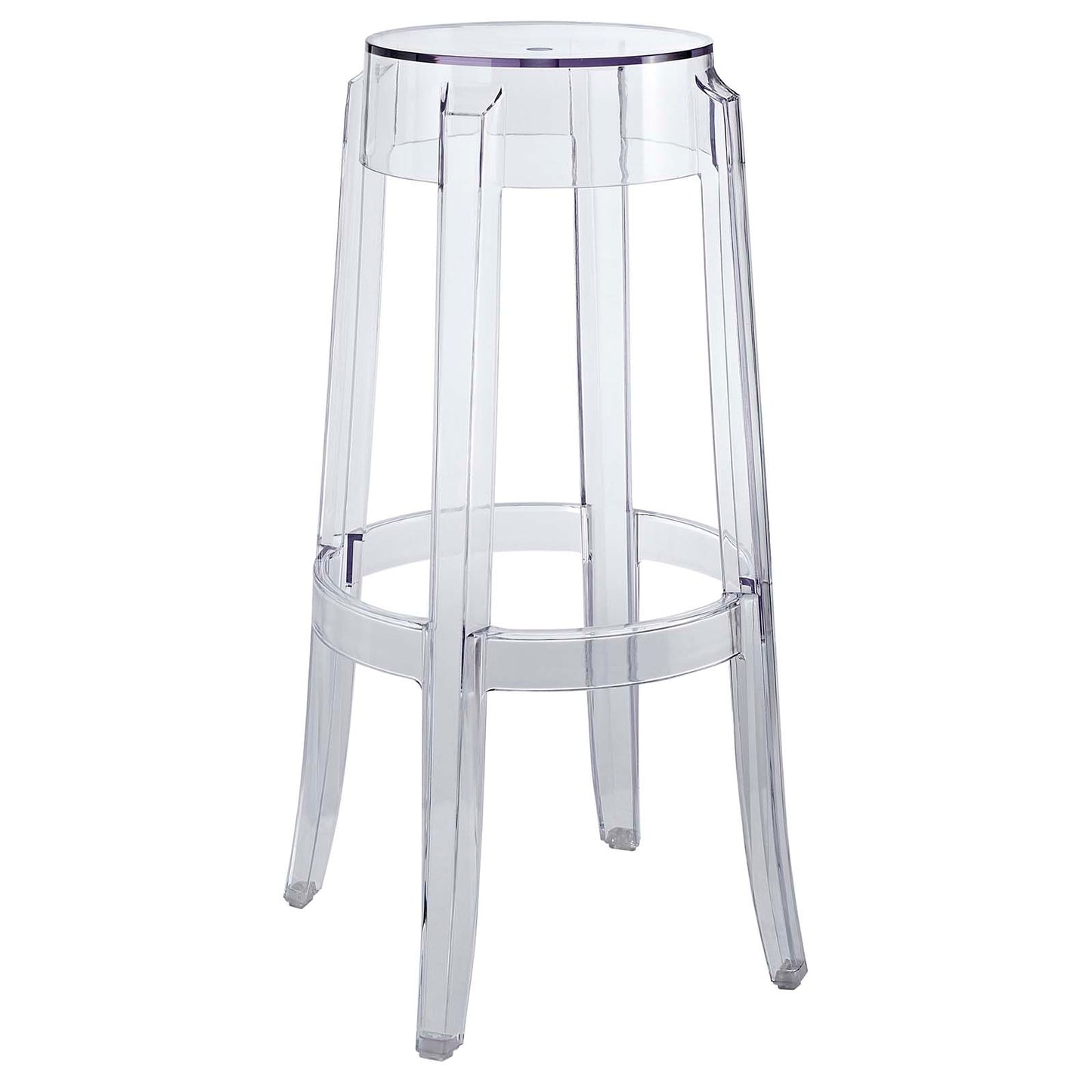 Casper Clear Counter and Bar Stool Set