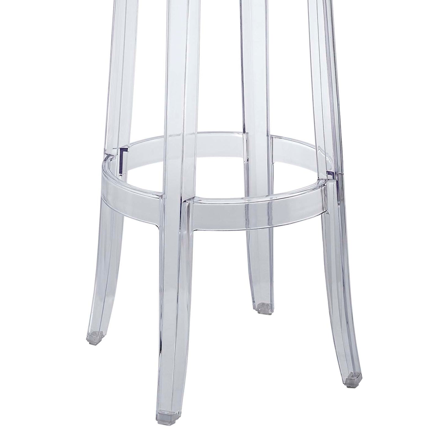 Casper Clear Counter and Bar Stool Set