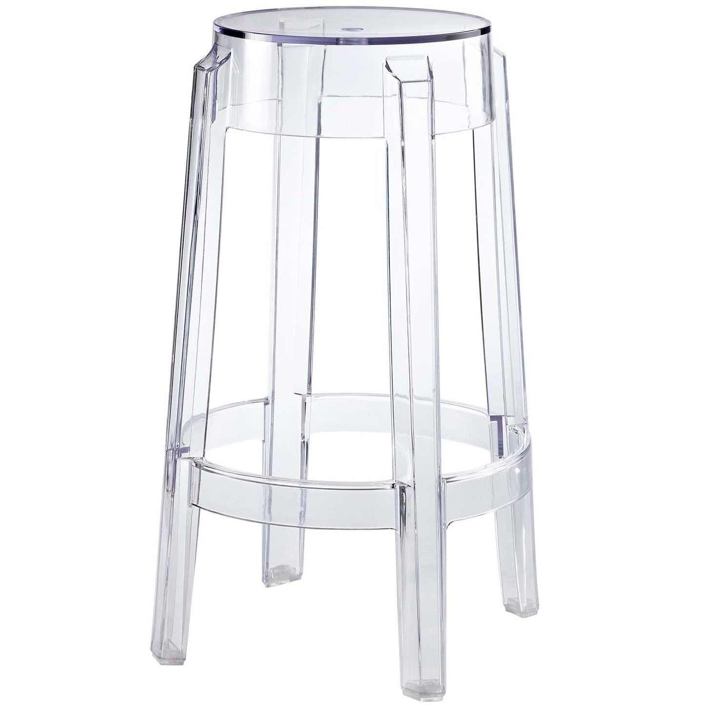 Casper Clear Counter and Bar Stool Set
