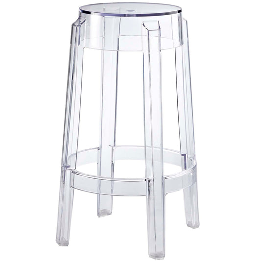 Casper Clear Counter and Bar Stool Set