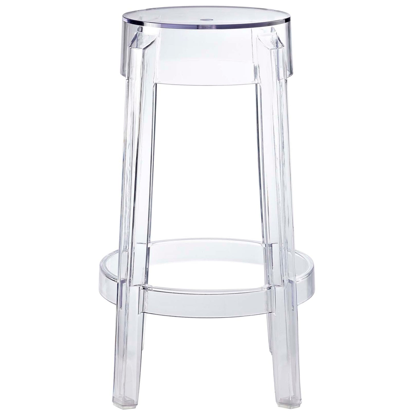 Casper Clear Counter and Bar Stool Set