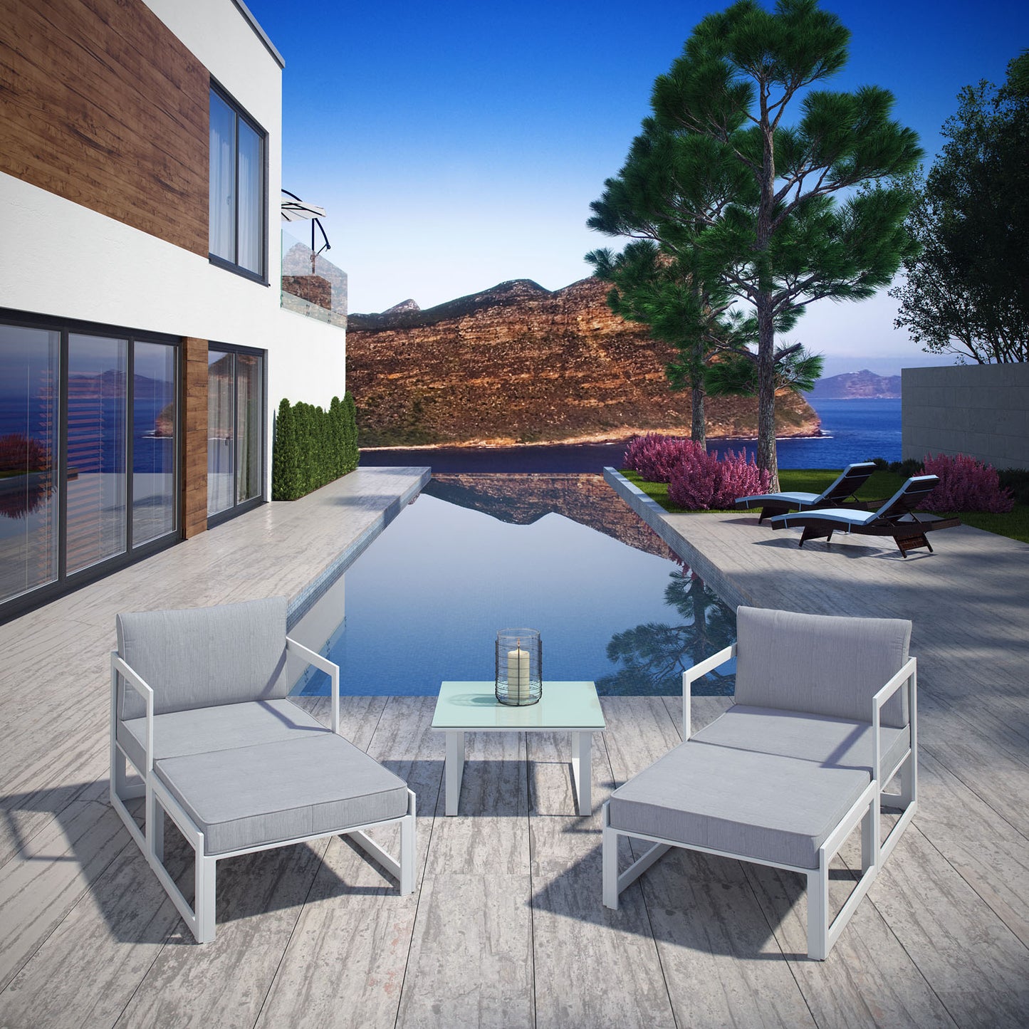 Fortuna Outdoor Patio Sectional Sofa Set