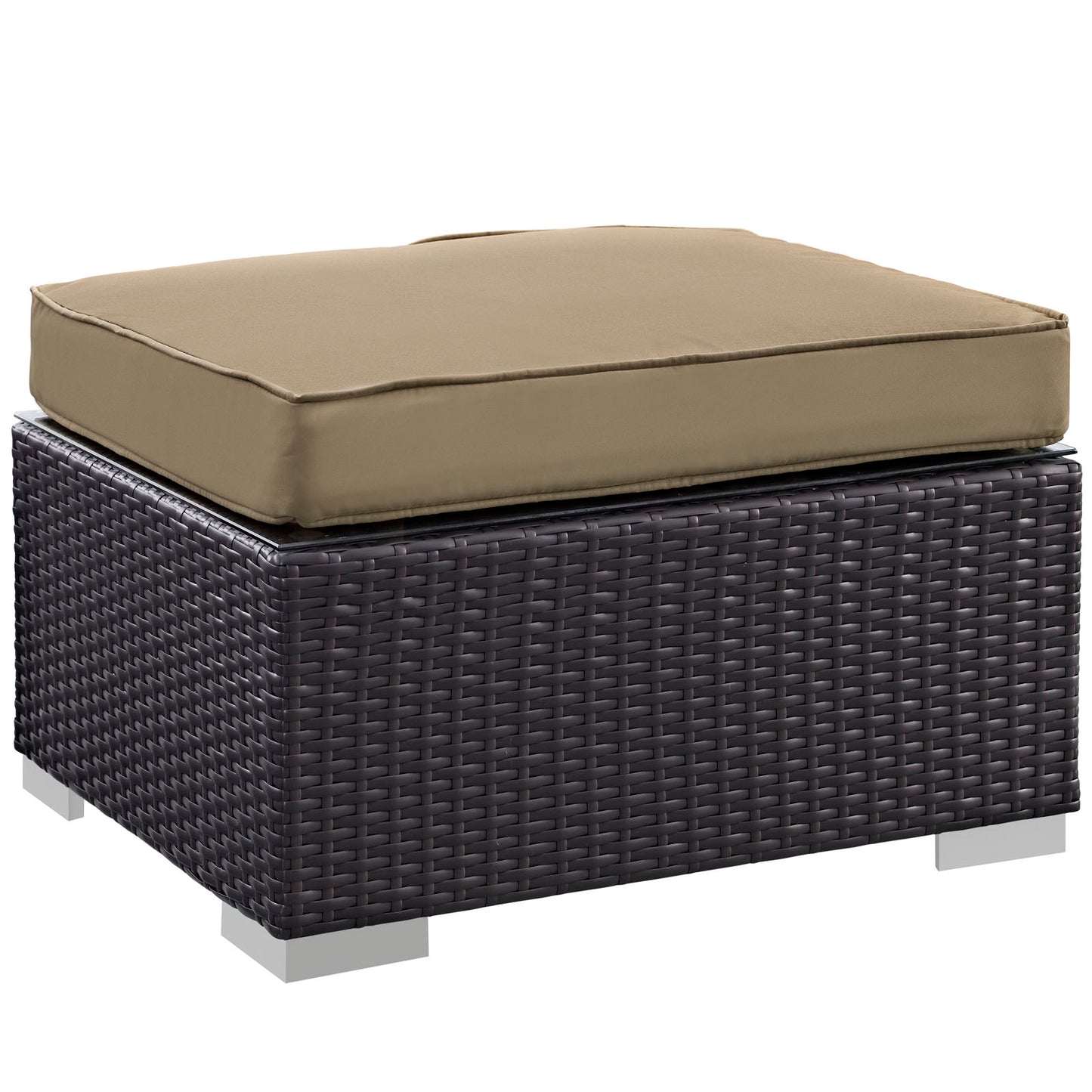 Convene 5 Piece Outdoor Patio Sectional Set Espresso