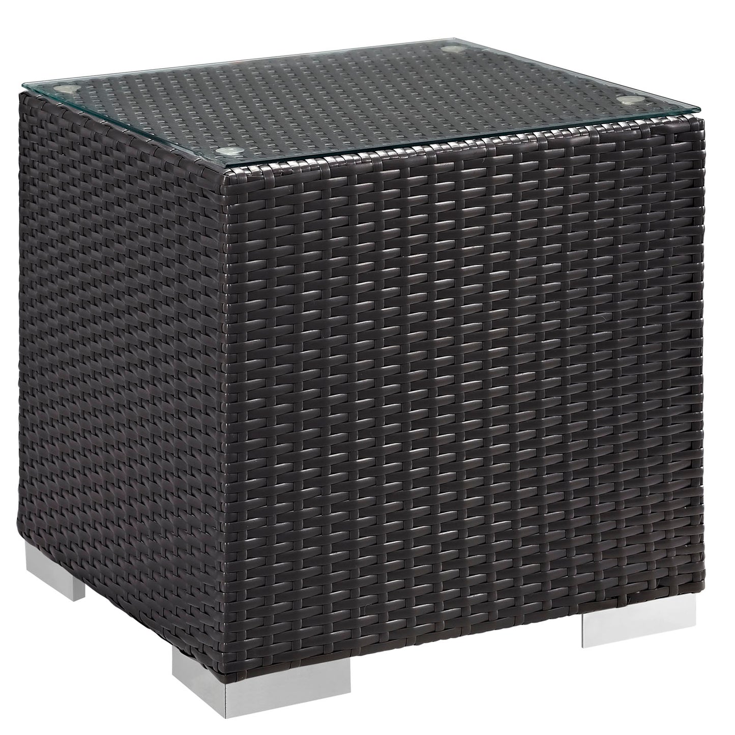 Convene 5 Piece Outdoor Patio Sectional Set Espresso