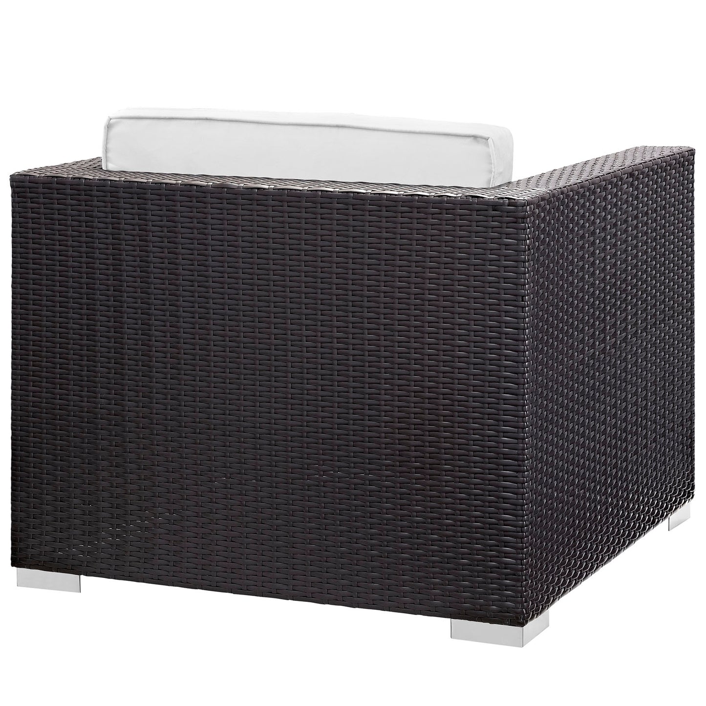 Convene 5 Piece Outdoor Patio Sectional Set Espresso