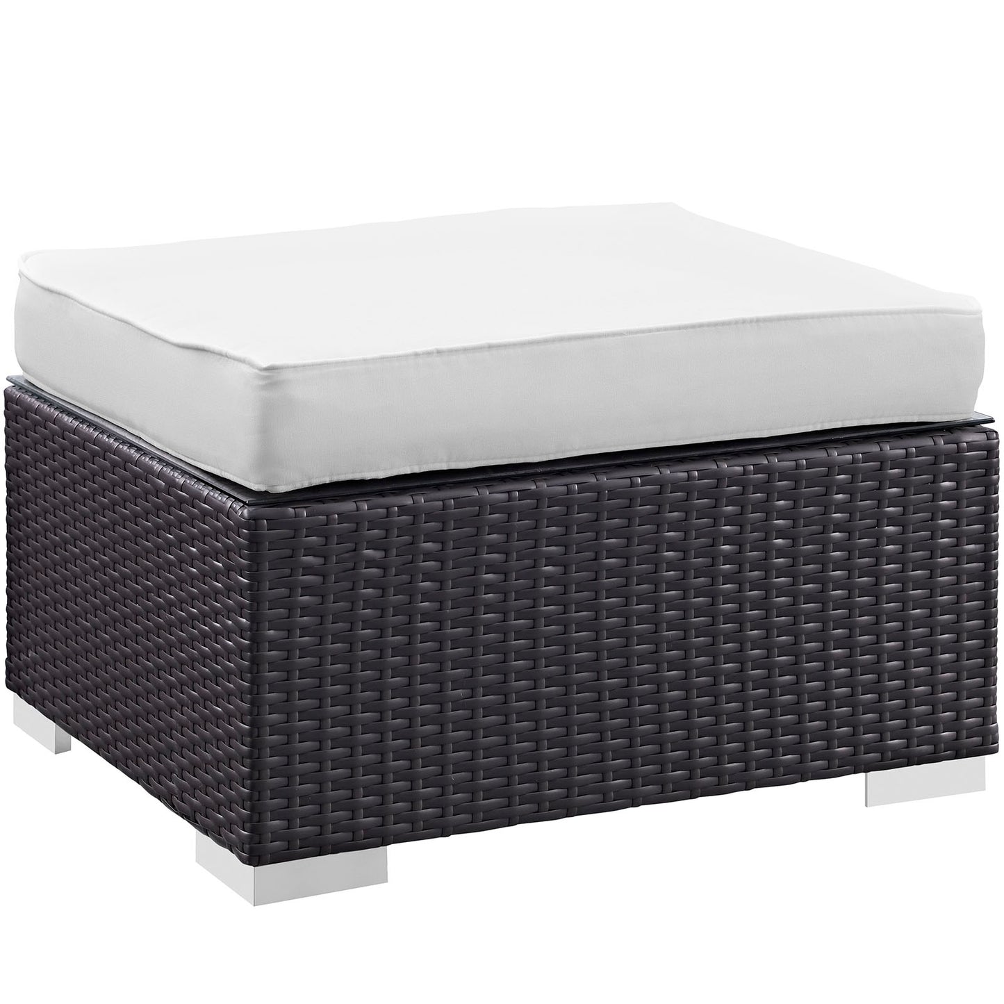 Convene 5 Piece Outdoor Patio Sectional Set Espresso