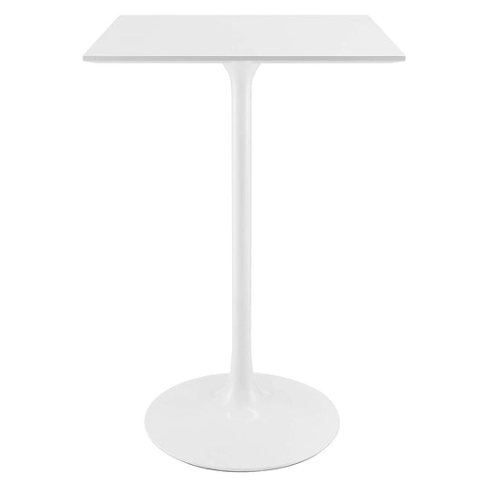 Lippa 28" Square Bar Table White