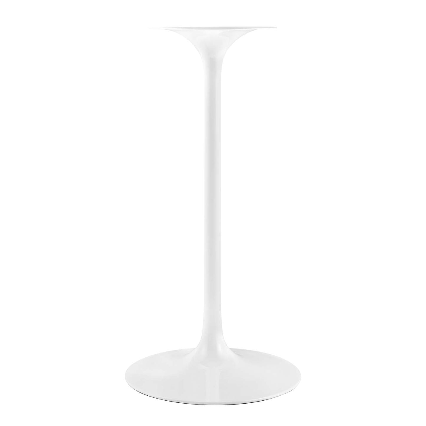 Lippa 28" Round Artificial Marble Bar Table White