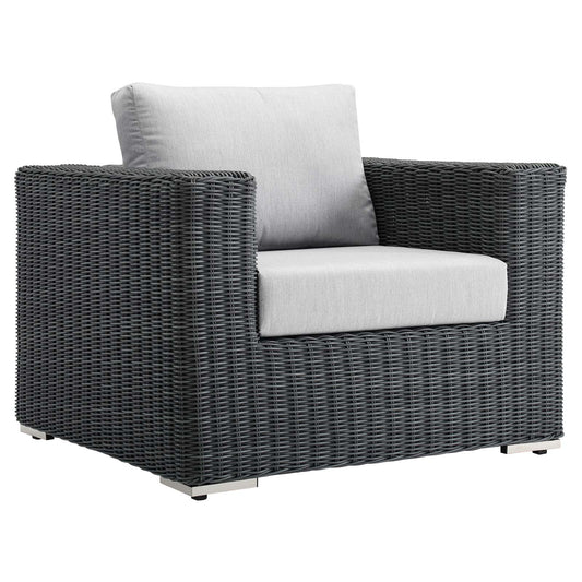 Summon Outdoor Patio Fabric Sunbrella® Armchair by Modway