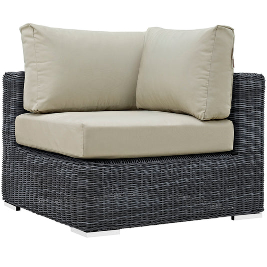 Summon Outdoor Patio Sunbrella® Corner Canvas Antique Beige