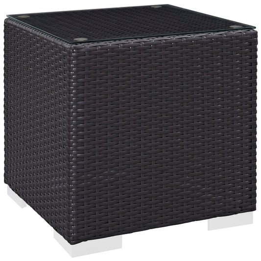 Convene Outdoor Patio Side Table Espresso