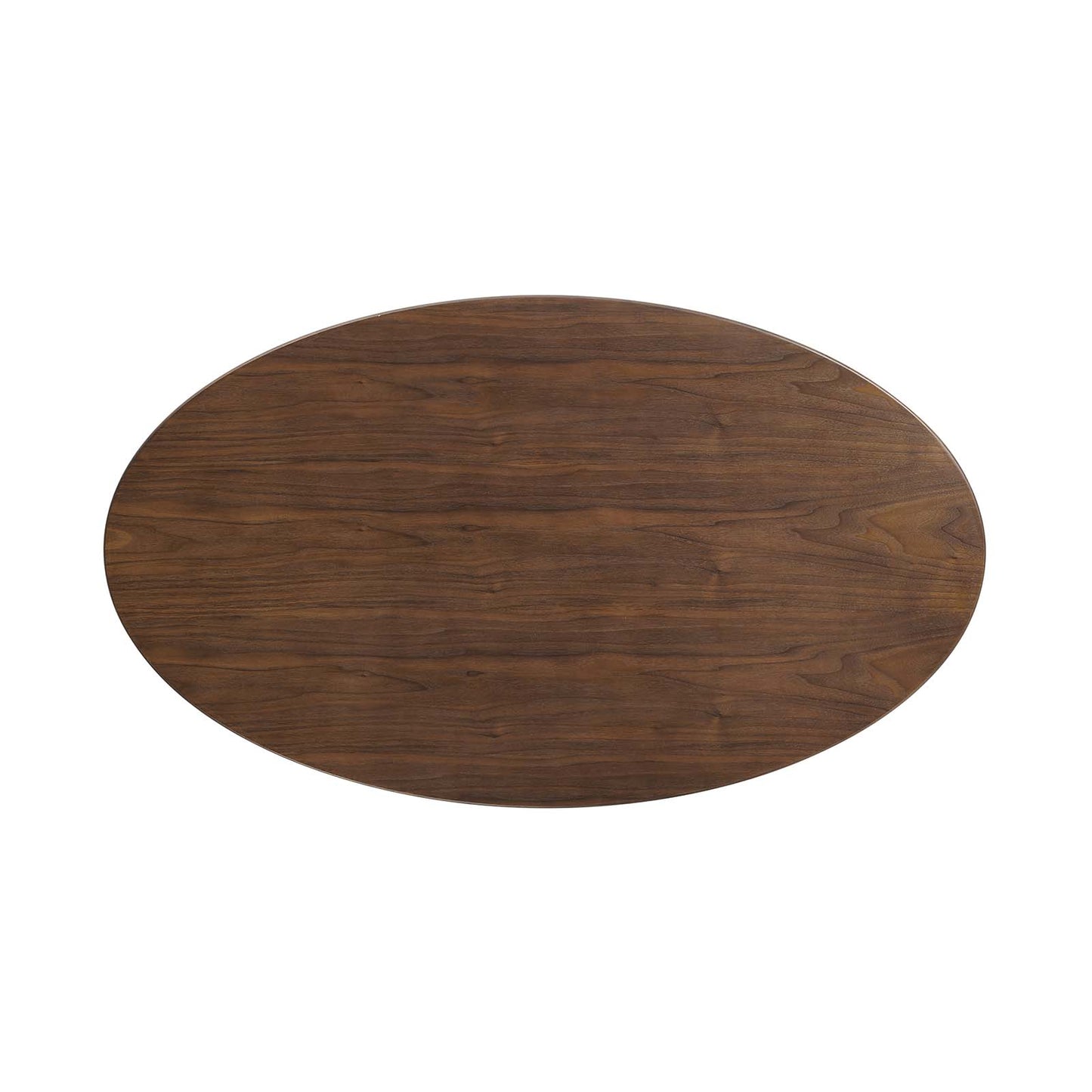 Lippa 48" Oval Wood Grain Dining Table Walnut