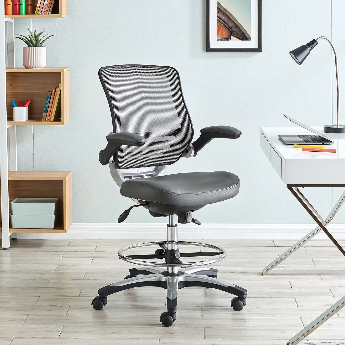 Edge Drafting Chair Gray EEI-211-GRY