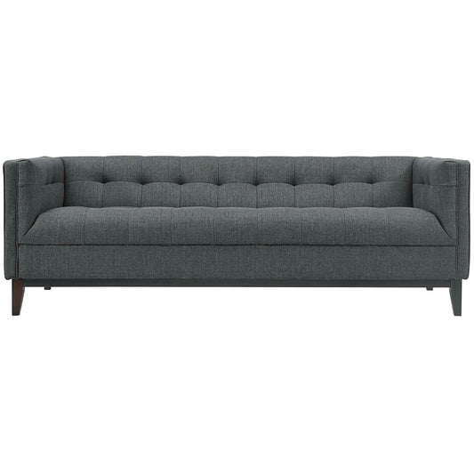 Serve Upholstered Fabric Sofa Gray EEI-2135-GRY