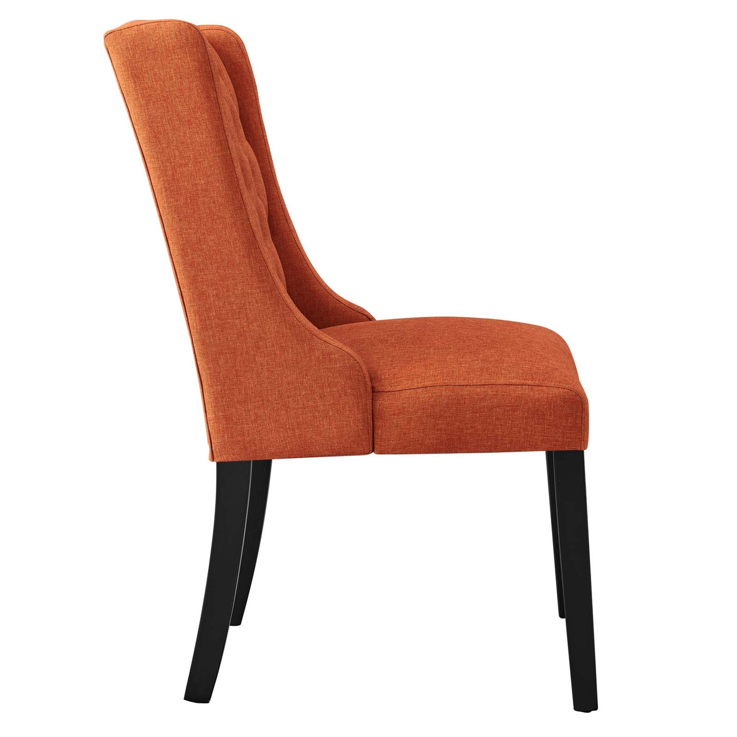 Baronet Button Tufted Fabric Dining Chair Orange EEI-2235-ORA