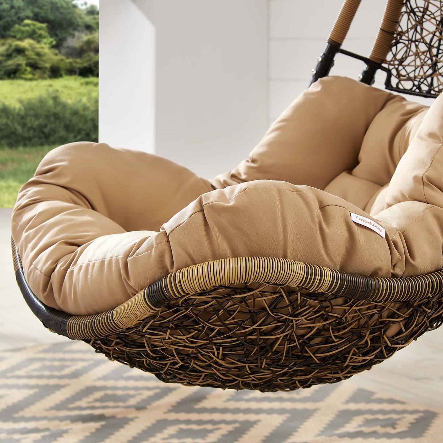 Abate Outdoor Patio Swing Chair Without Stand Wicker Rattan