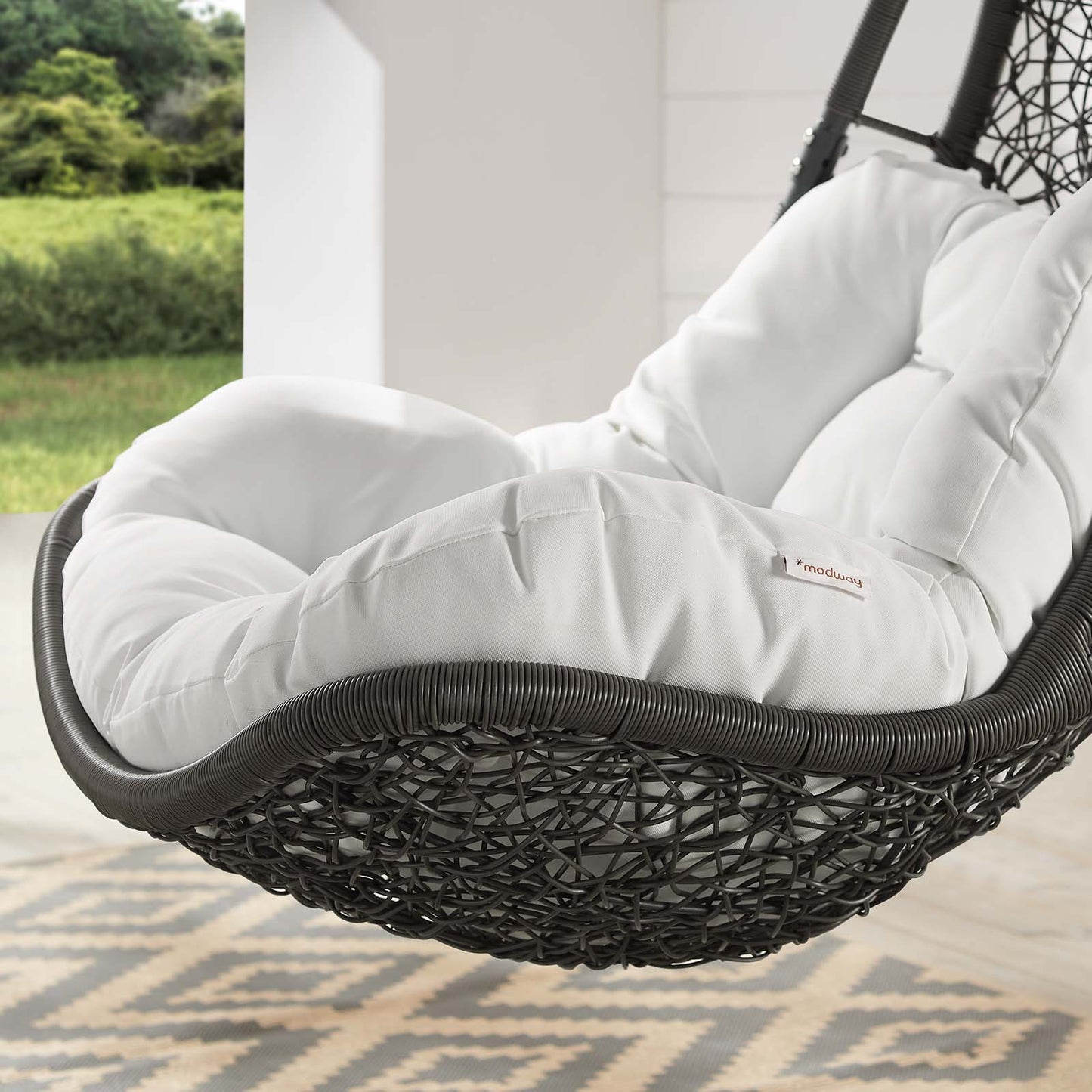 Abate Outdoor Patio Swing Chair Without Stand Wicker Rattan