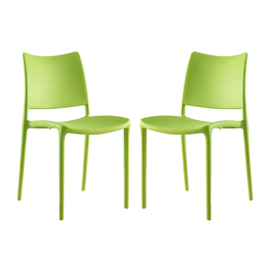 Hipster Dining Side Chair Set of 2 Green EEI-2424-GRN-SET