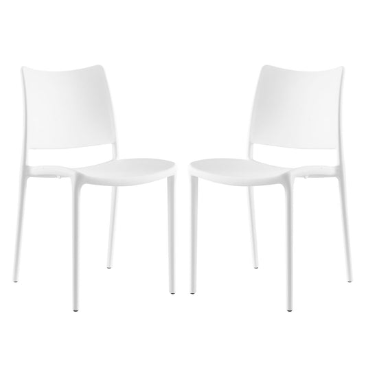 Hipster Dining Side Chair Set of 2 White EEI-2424-WHI-SET