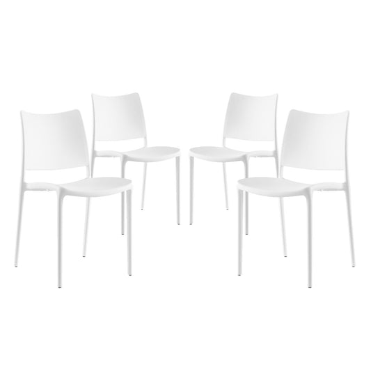 Hipster Dining Side Chair Set of 4 White EEI-2425-WHI-SET