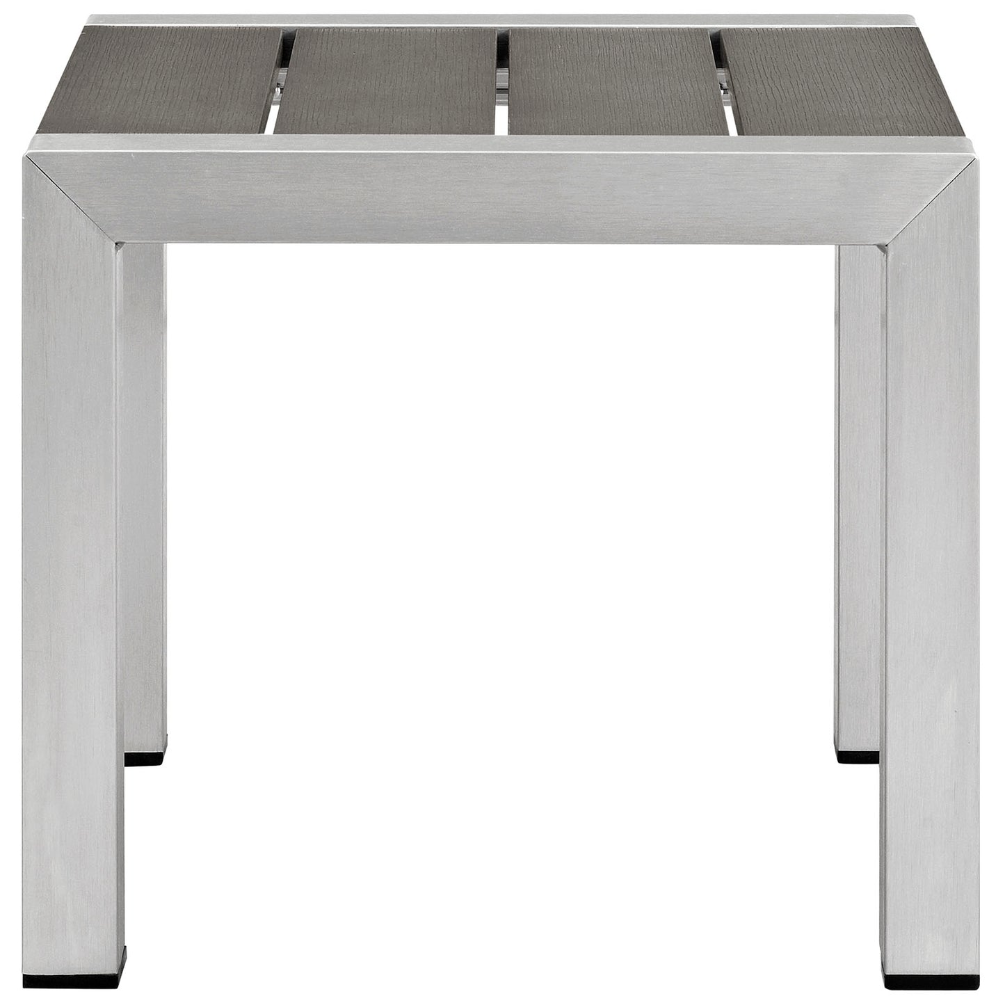 Shore 2 Piece Outdoor Patio Set Silver Gray