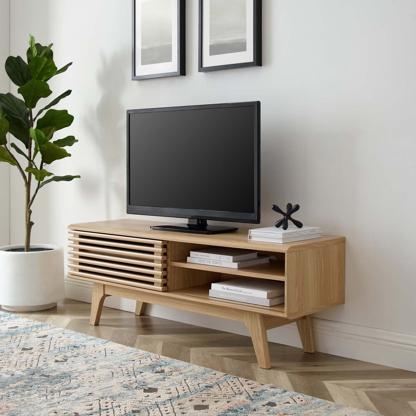 Render 48” TV Stand - Walnut and Oak Options - EEI-2539