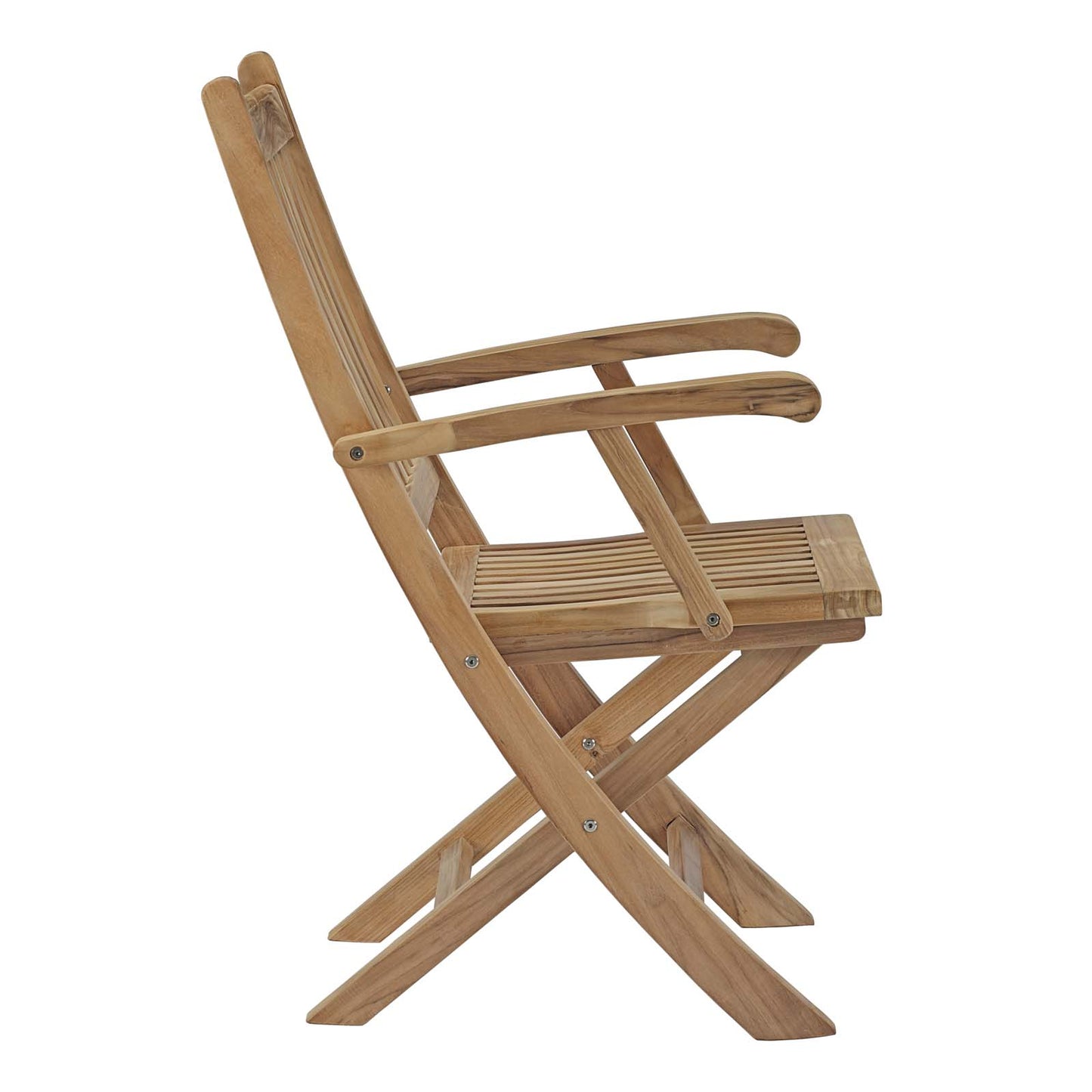 Marina Outdoor Patio Teak Folding Chair Natural