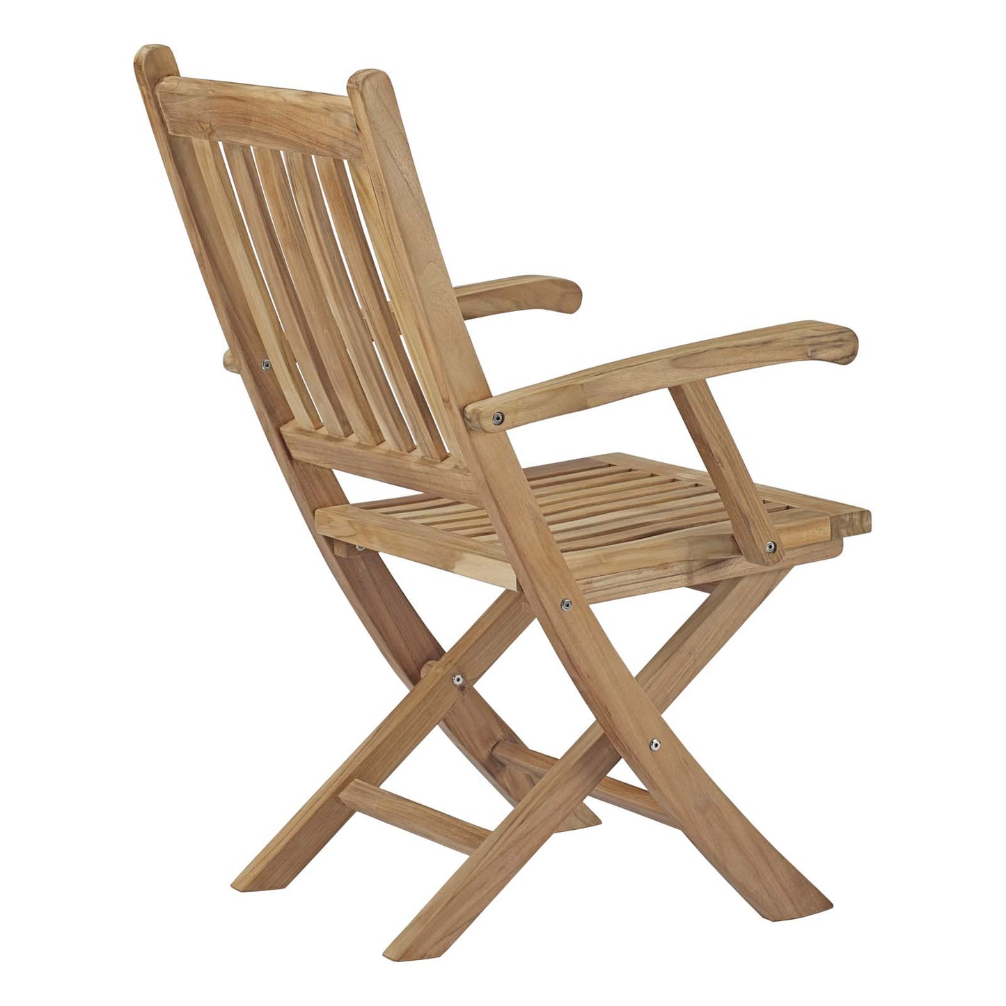 Marina Outdoor Patio Teak Folding Chair Natural