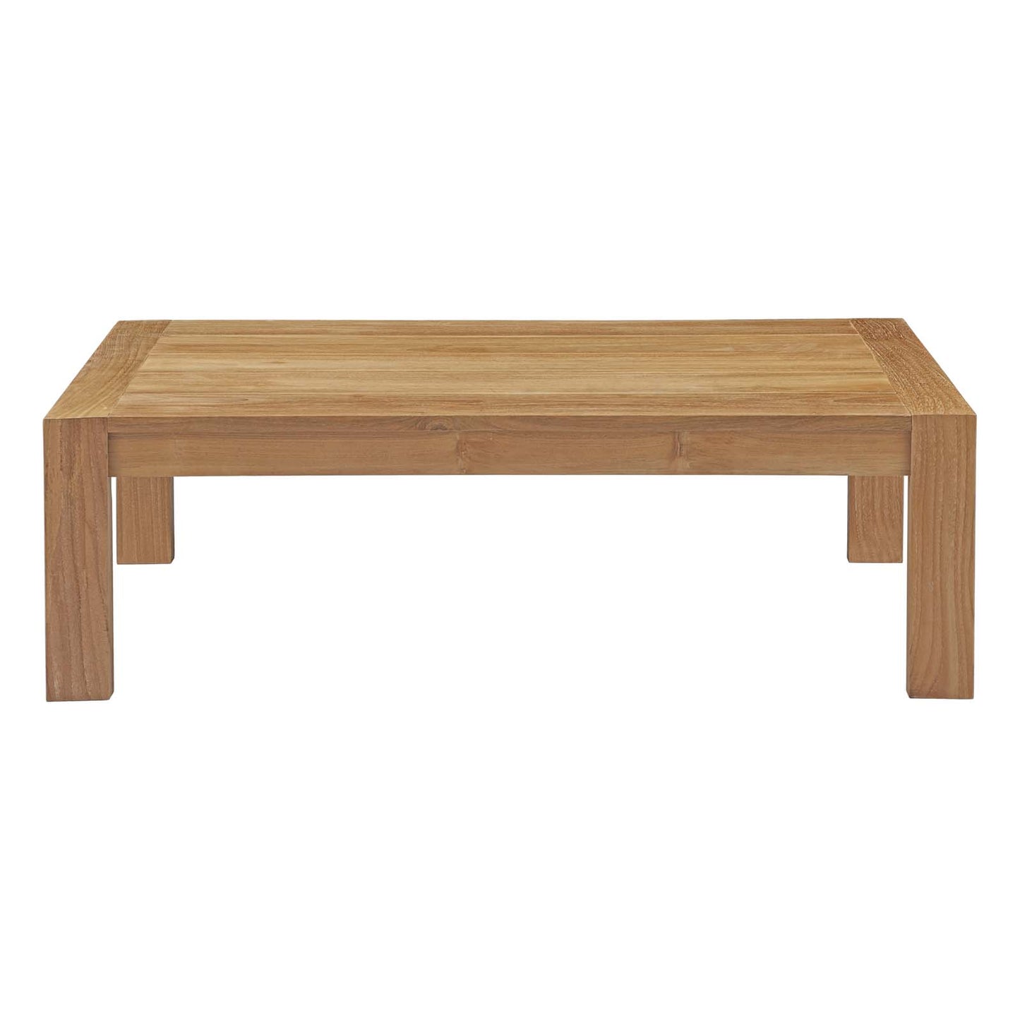 Upland Outdoor Patio Wood Coffee Table Natural