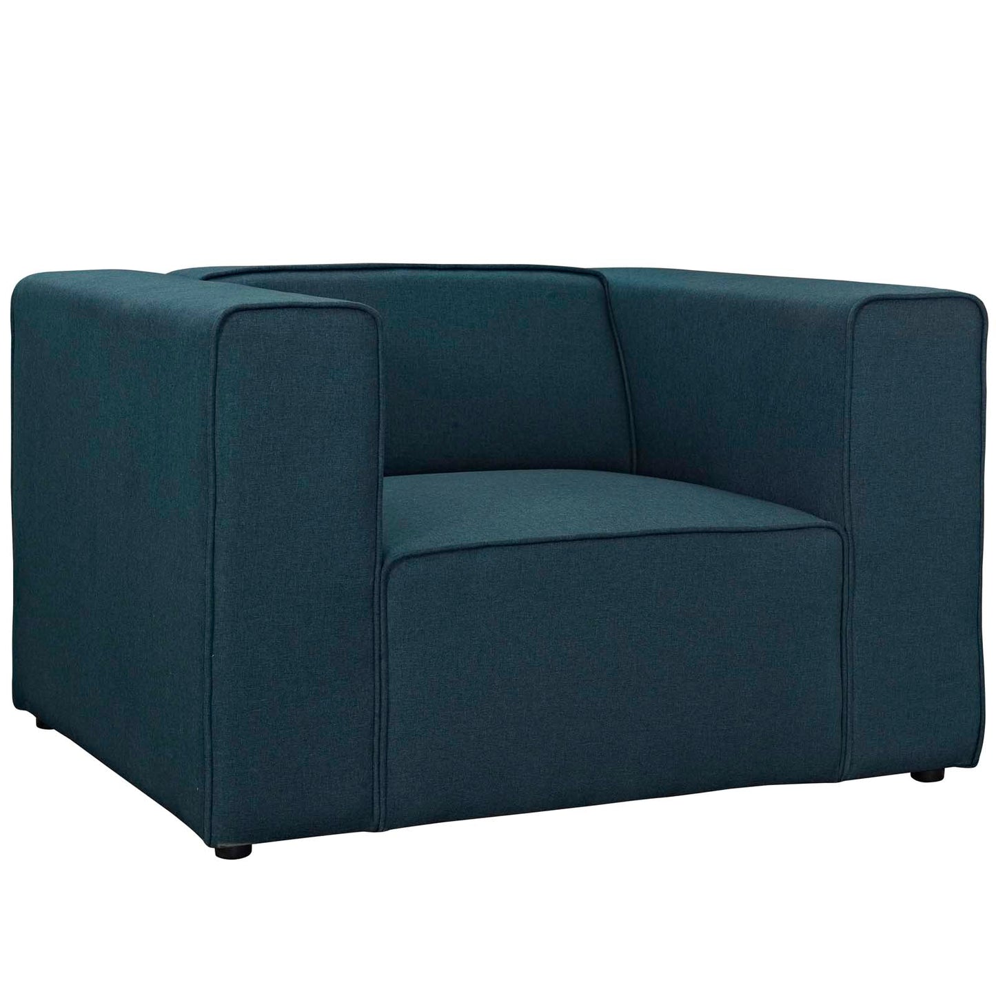Mingle Upholstered Fabric Armchair Blue EEI-2718-BLU