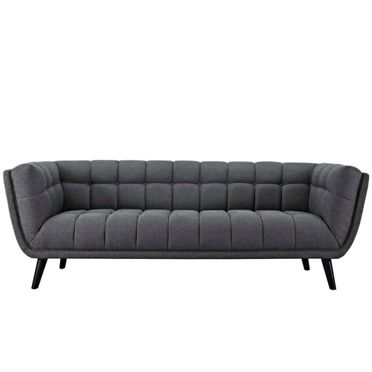 Bestow Upholstered Fabric Sofa Gray EEI-2730-GRY