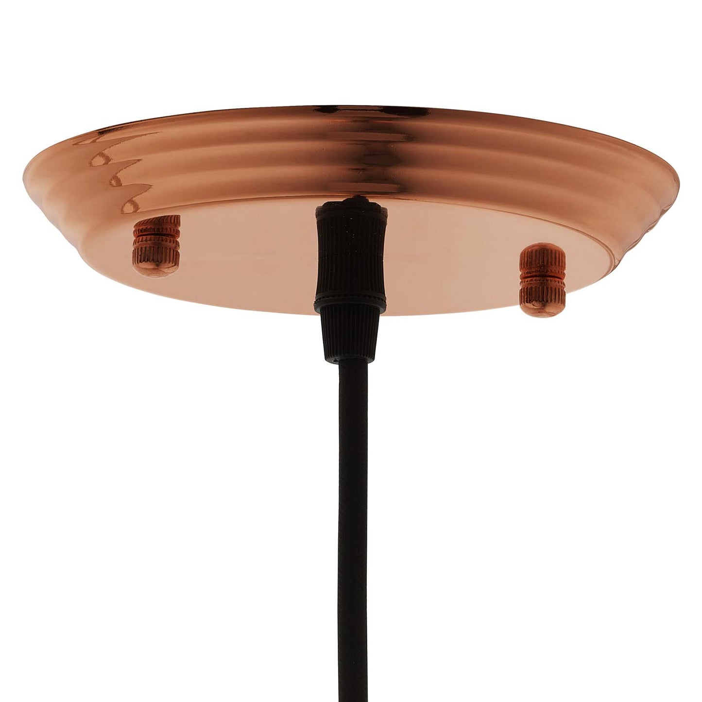 Dimple 6.5" Bell-Shaped Rose Gold Pendant Light  EEI-2903