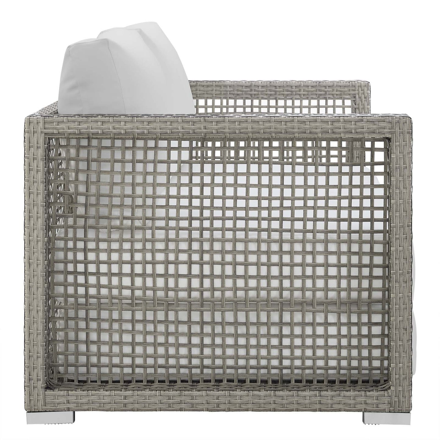 Aura Outdoor Patio Wicker Rattan Loveseat