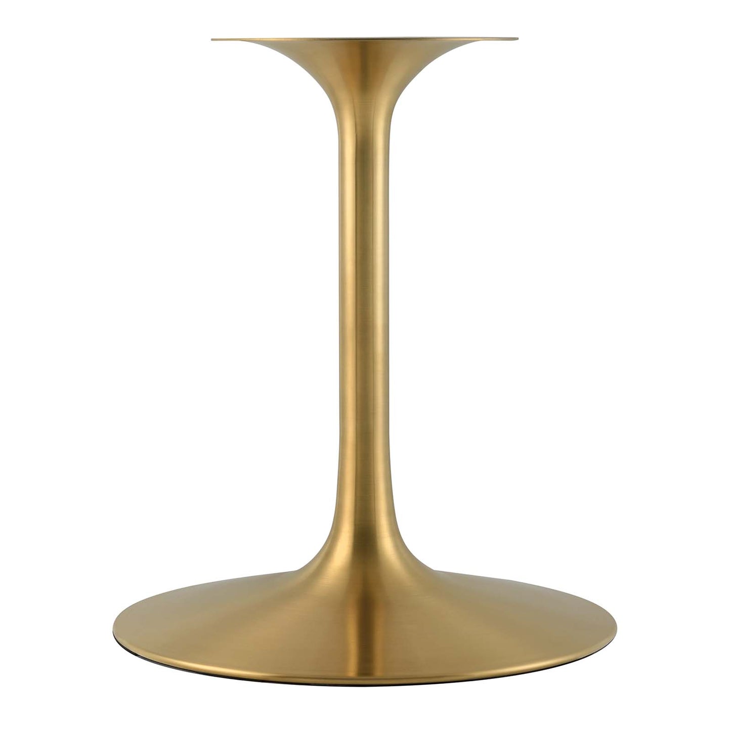 Lippa 60" Round Wood Dining Table - Gold and White, Natural Finishes
